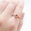 Thumbnail: Orange Fancy Color Sapphire Ring