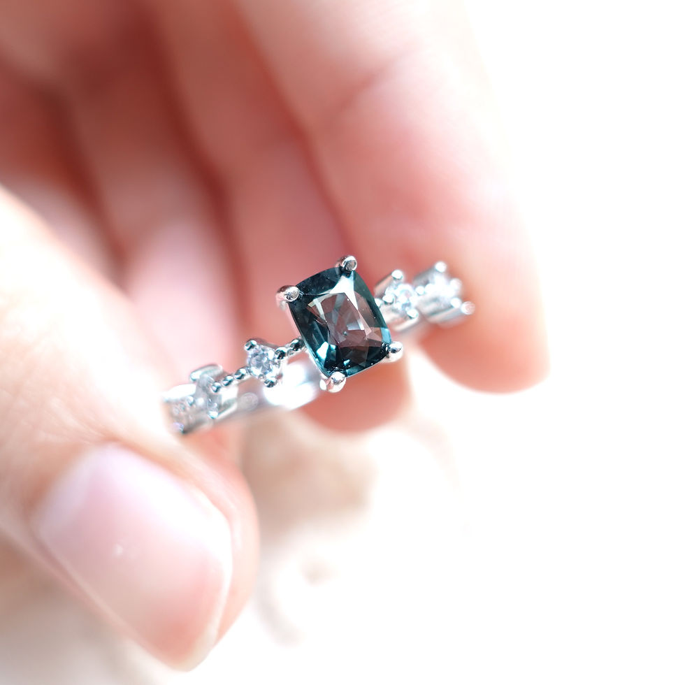 Thumbnail: Distance Blue-Grey Spinel Ring