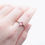Thumbnail: Knot Cherry Pink Sapphire Ring