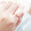 Thumbnail: Pink Heart Tourmaline Ring