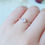 Thumbnail: Knot Heart Moonstone Ring