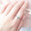Thumbnail: Agate Green Heart Tourmaline Ring
