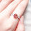 Thumbnail: Starry Crimson Tourmaline Ring