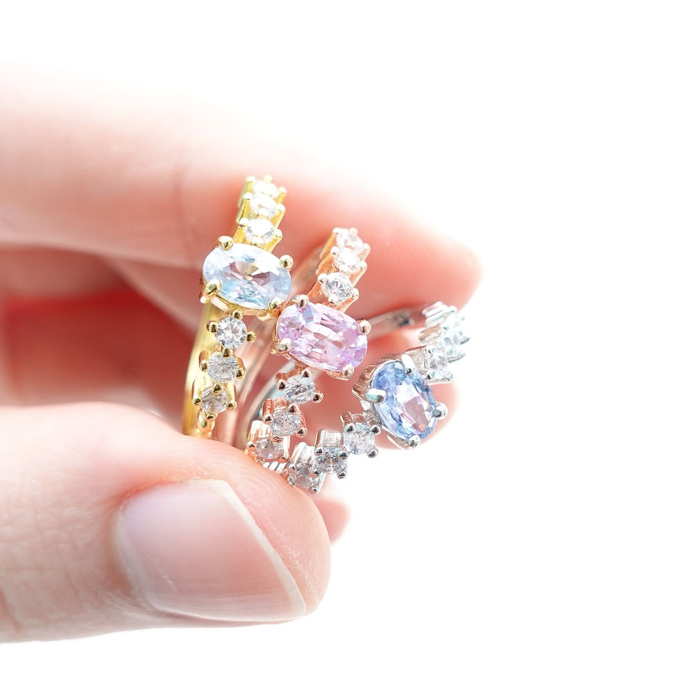 縮圖：Bille Cherry Pink Sapphire Ring