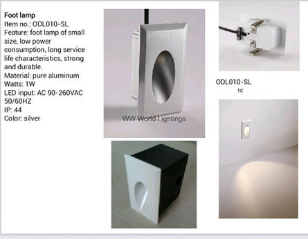 Indoor foot lamp steplight LED lighting shop KL Selangor Malaysia ODL010 SL