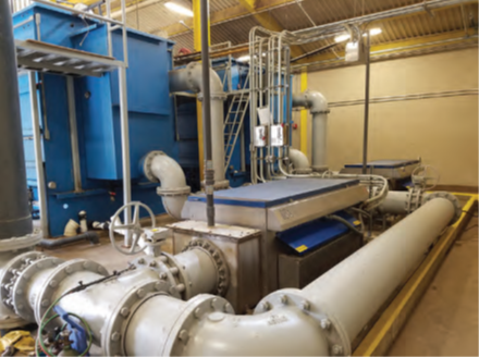 The dual UV reactors fit into an existing building space and required no significant piping modifications.\
