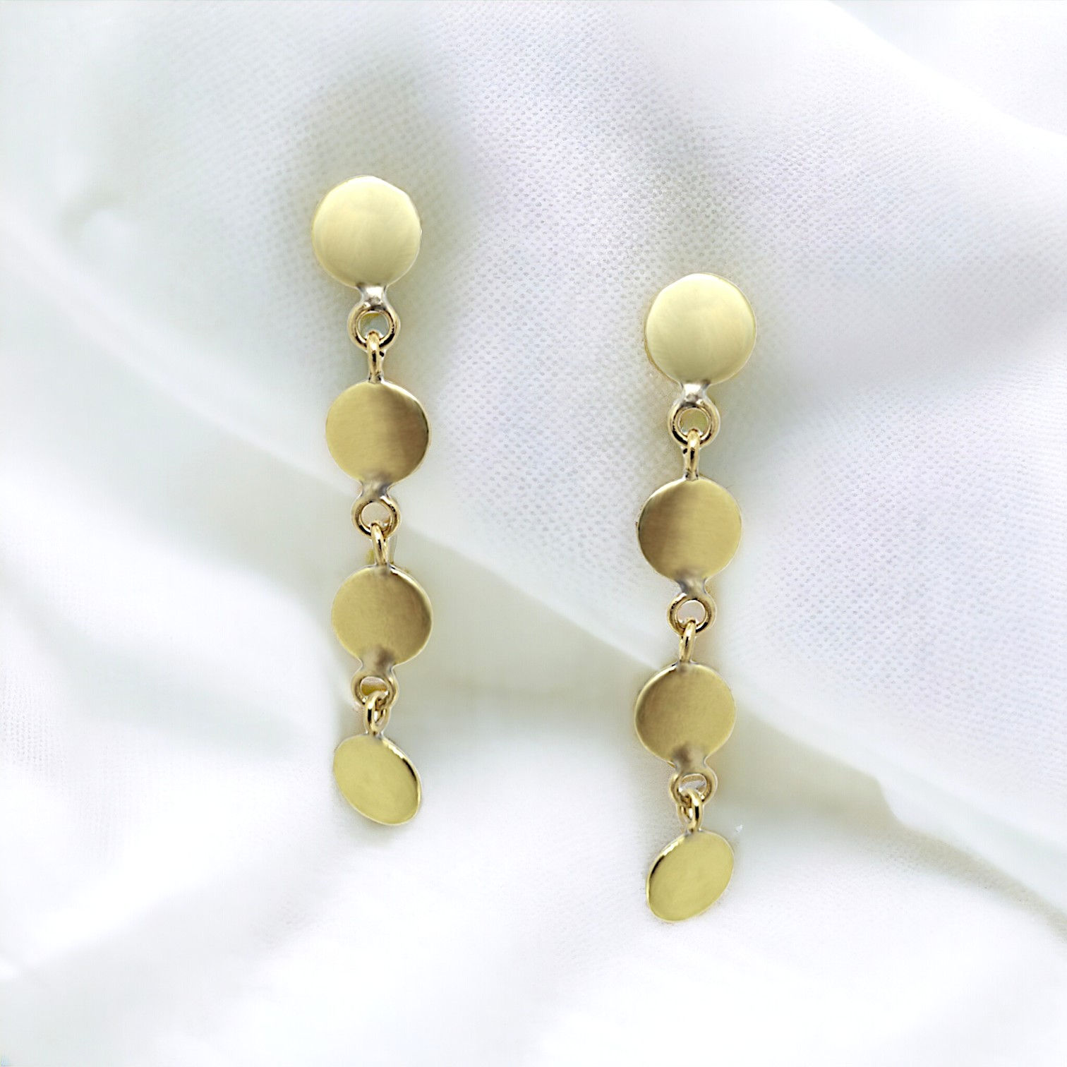 Boucles d'oreilles ronds lisses