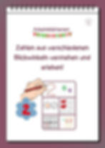 Aufgabenbeschreibung, Zahl 2,nachspuren, Darstellung Varianten