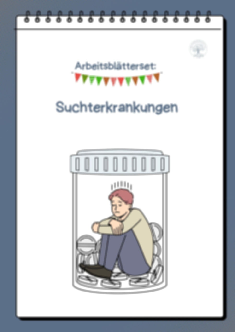 Miniaturbild: mensch zusammengekauert im glas
