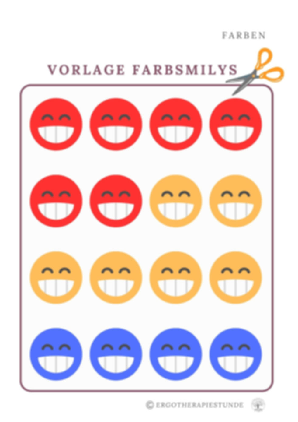 Miniaturbild: Übungsset “Smiley-Würfeln – Farben und Zahlen entdecken!”