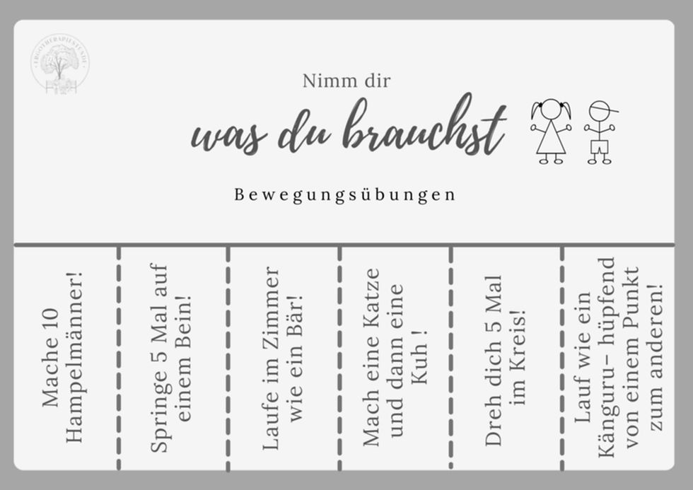 Miniaturbild: Text, Abreißzettel mit passenden Grafiken