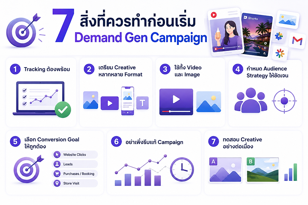 7 สิ่งที่ควรทำก่อนเริ่ม Demand Gen Campaign by AEC Digital Services