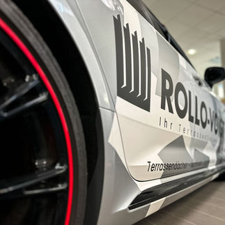 Fahrzeugwerbung auf dem Audi von RolloVoigt