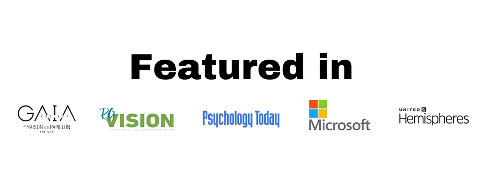 Featured in Project Gaia, RGVision, Psychology Today, Microsoft, Hemispheres Magazine
