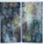 Water Spirits, 48x24 each mm on canvas, Michele Relkin