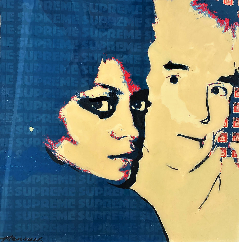 Diana Ross & Andy Warhol, 16 x16 mm