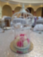 Wedding birdcage with roses