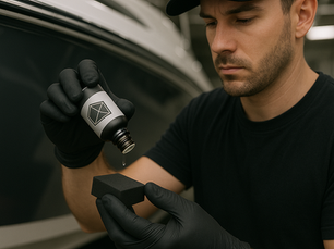 Realizando o processo de aplicação em um vitrificador ou coating em barco pela CR Películas