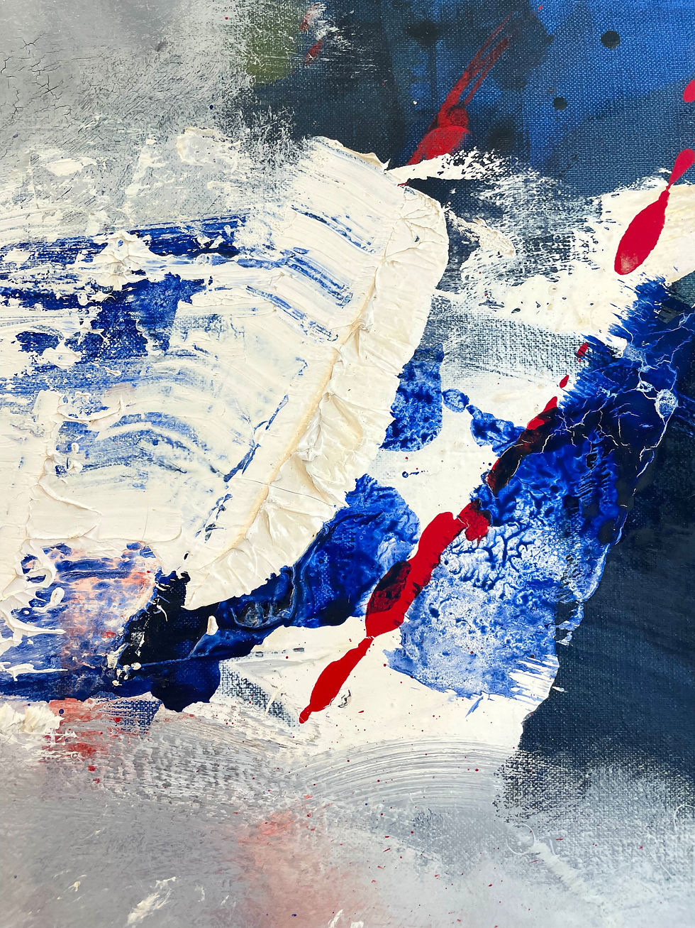 Miniature : Pierre FICHET - Huile sur toile - Composition n°25-87 - 1987