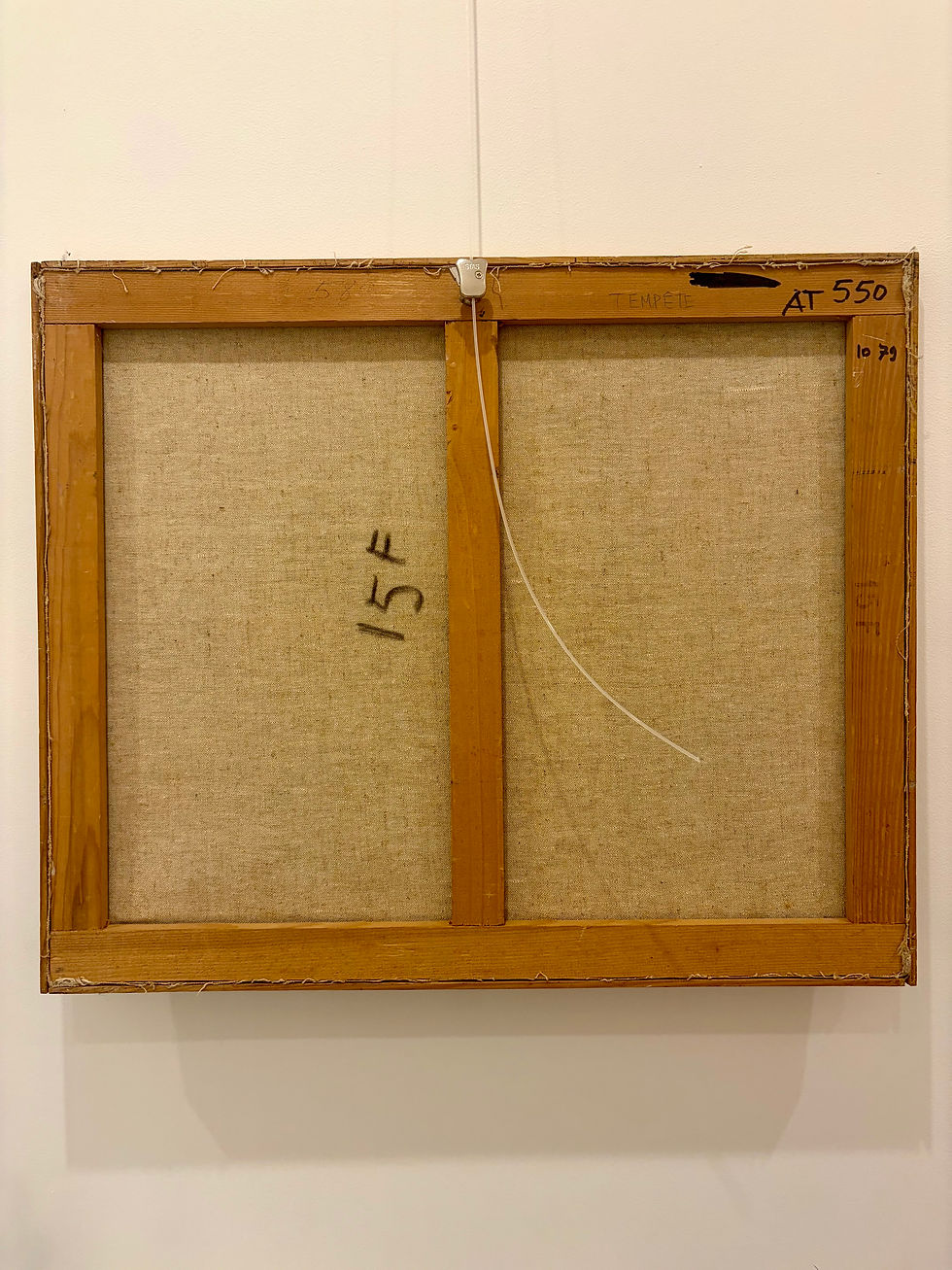Miniature : Jean Lasnier (1922-2006) – Huile sur toile “Tempête”, abstraction 1979