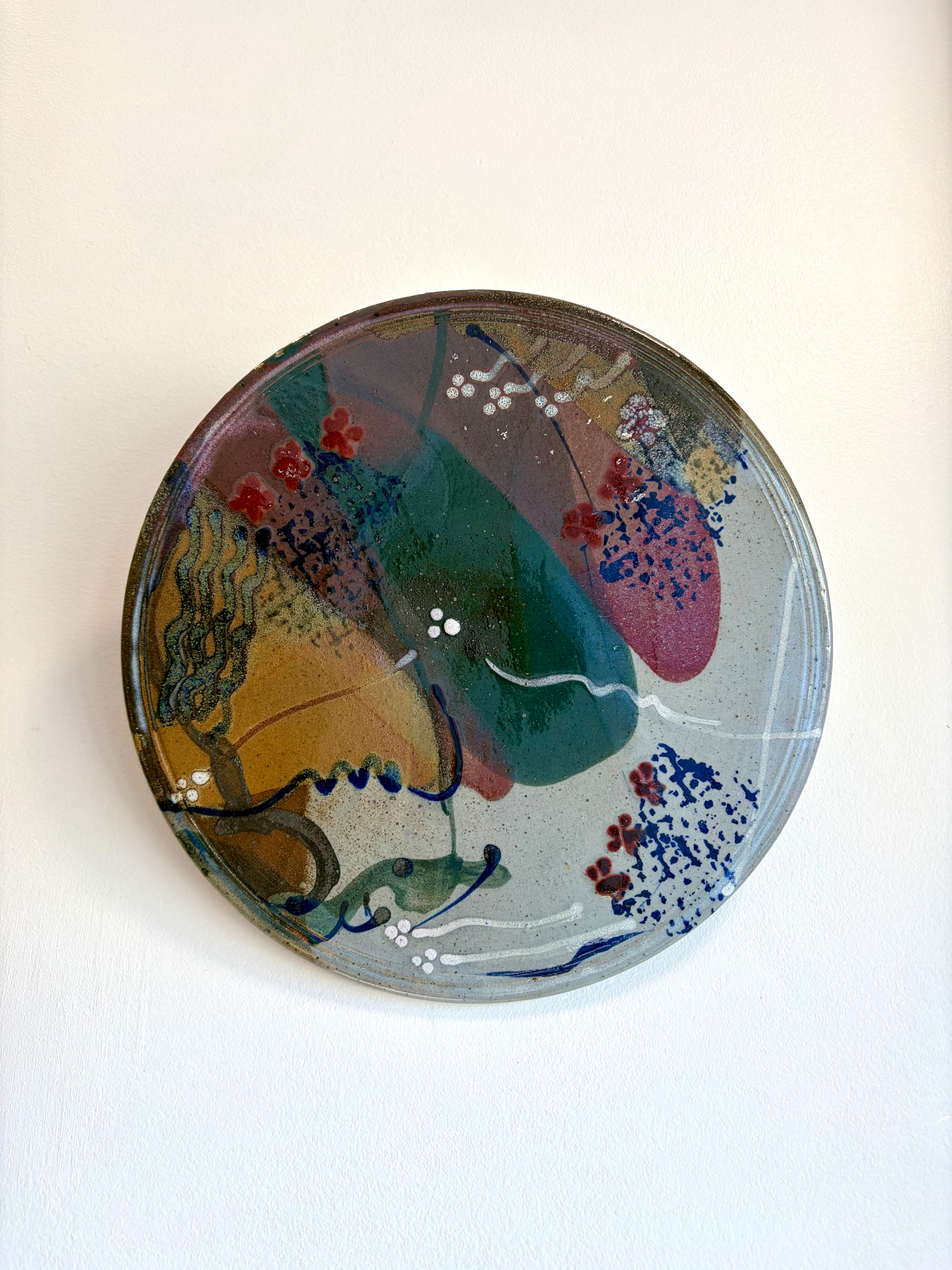 Pierre Dutertre coupe grès émaillé Ollioules 1991 céramique murale