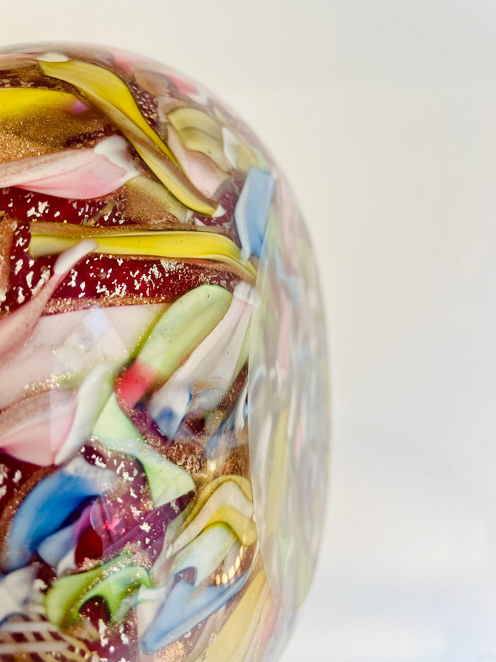 Miniature : Vase Murano A.VE.M. Bizantino Tutti Frutti Millefiori Martens/Fuga Balustre 27,