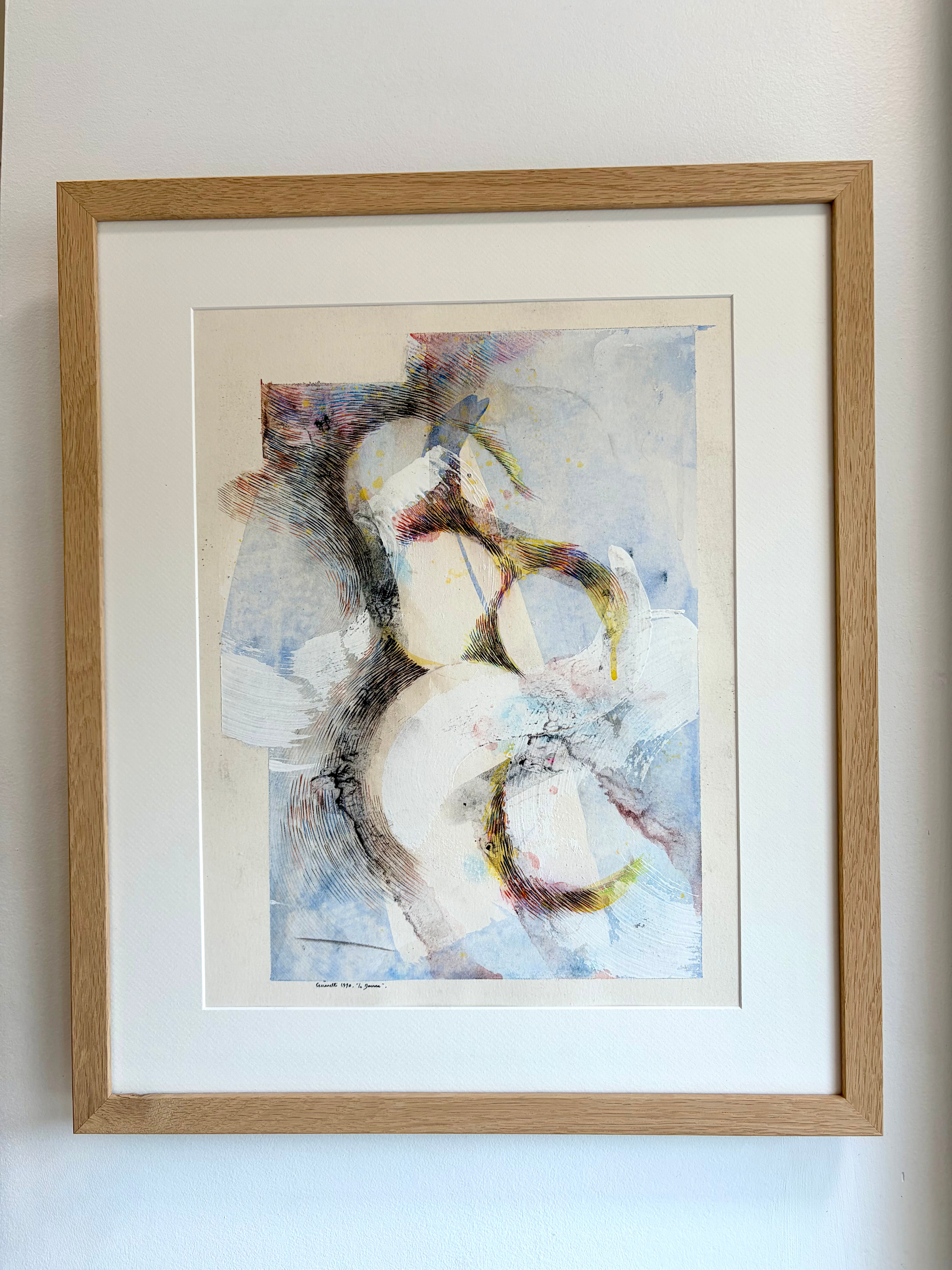Jean-Jacques Ceccarelli La danse 1990 technique mixte papier