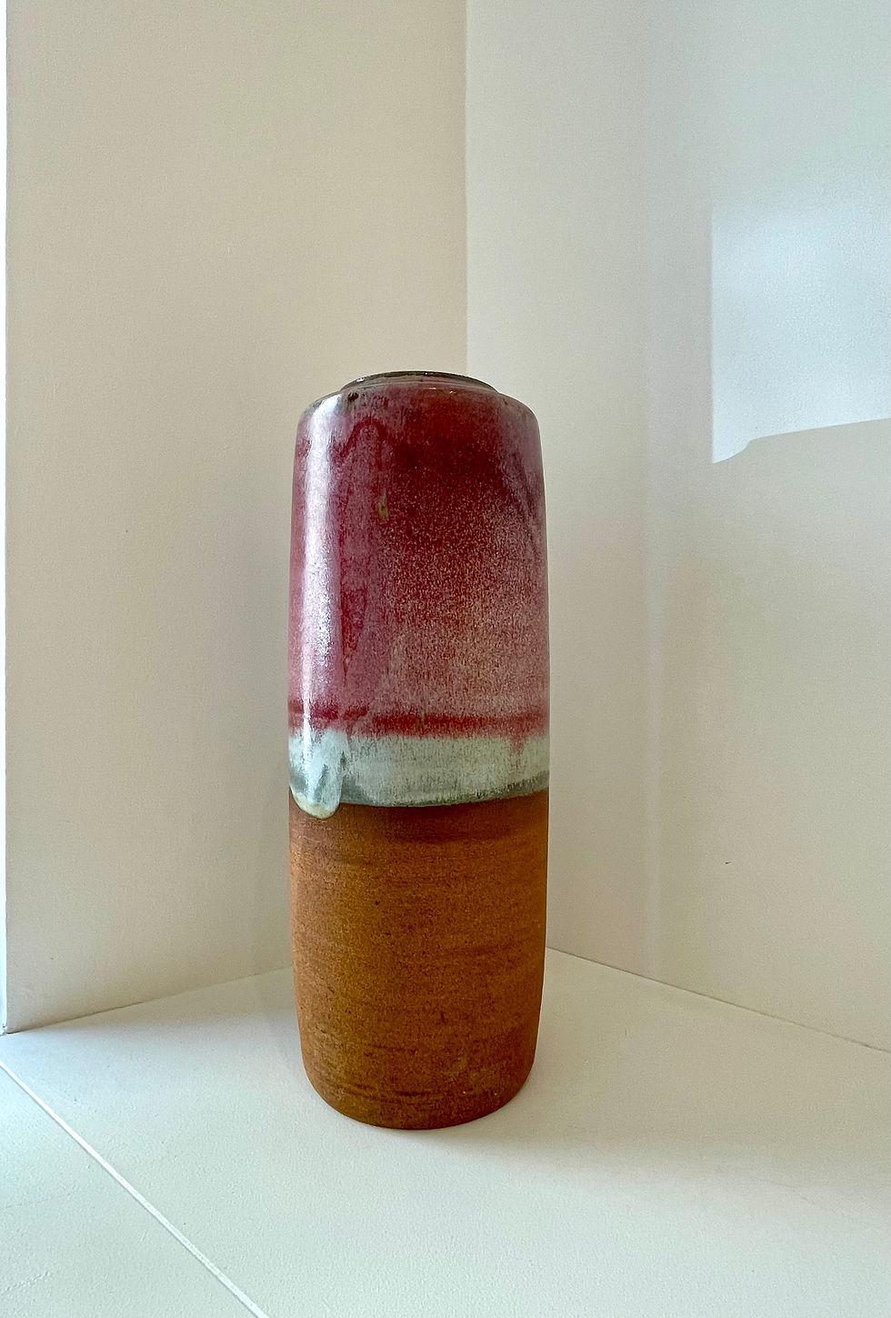 Miniature : Grand vase François Lanusé 1983 – Grès émaillé et terre brute, 44,5 cm