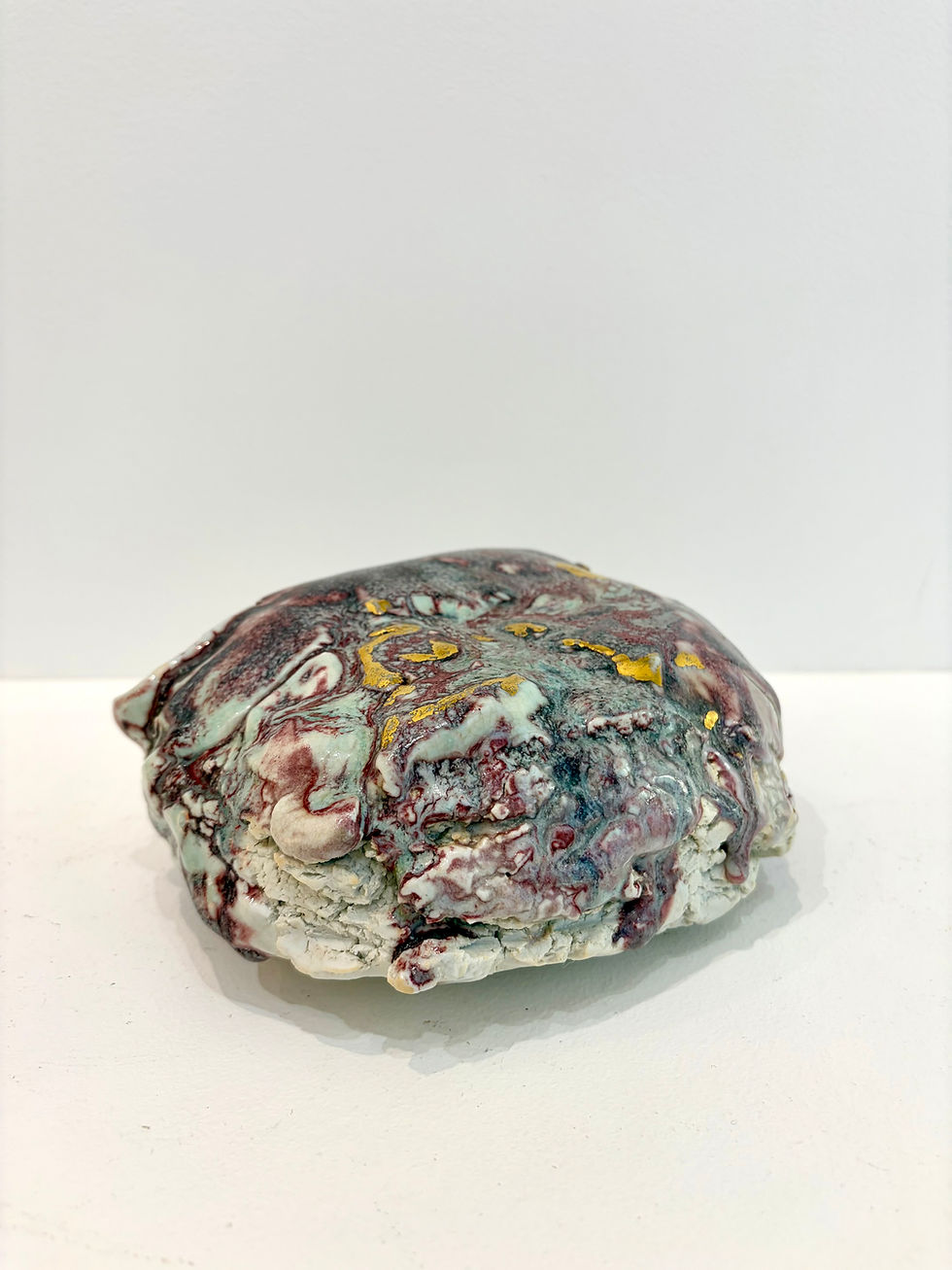Miniature : Agathe Larpent Ruffe Pavé Porcelaine Émaillée Sang de Bœuf Or 2002