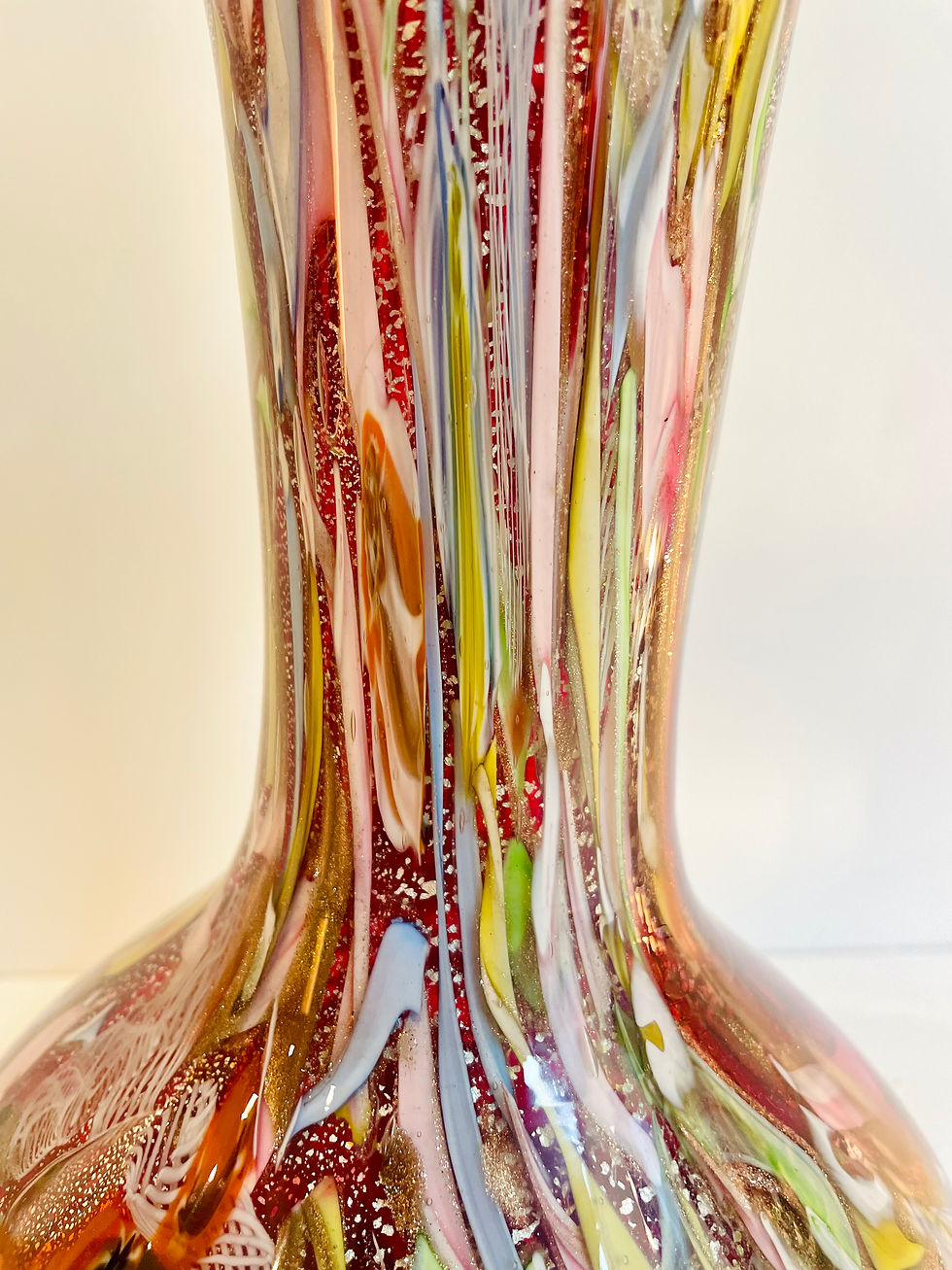Miniature : Vase Murano A.VE.M. Bizantino Tutti Frutti Millefiori Martens/Fuga Balustre 27,