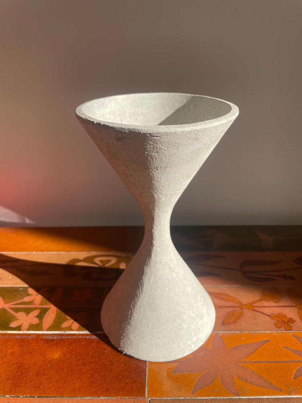 Miniature : Mini jardinière diabolo Willy Guhl en fibro ciment, années 50, 20 cm