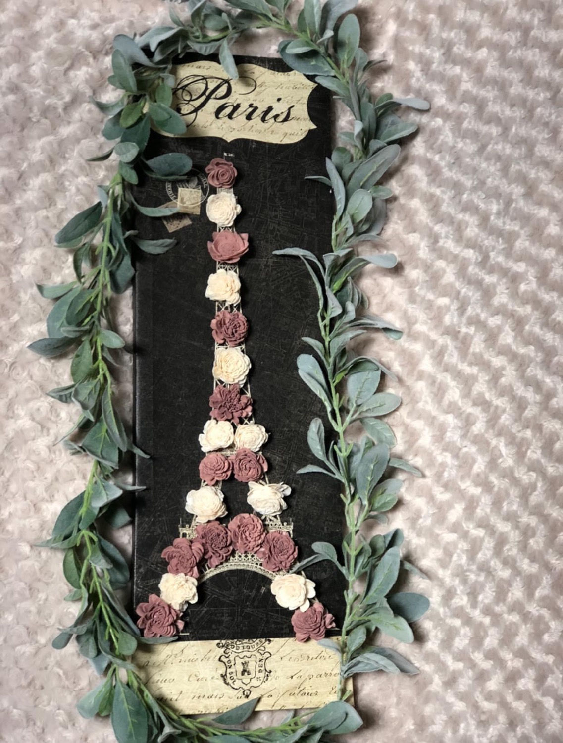 Wood Flower Canvas Wall Art  