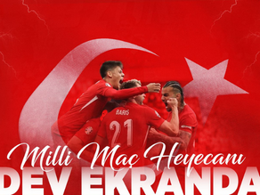 Milli maç dev ekranda