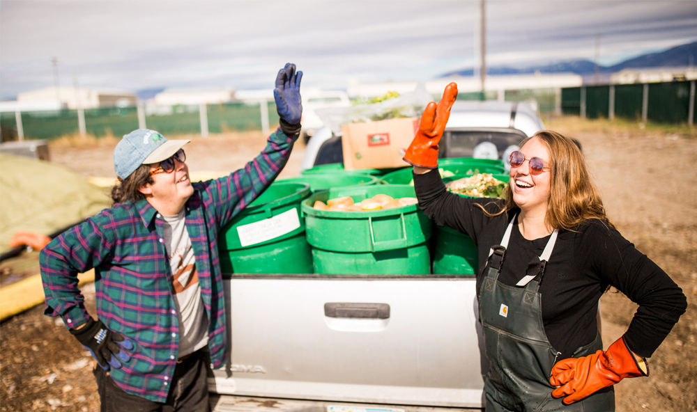 Bozeman, MT Happy Trash Can Community Composting
