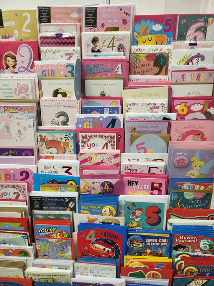 Age cards 1 - 100