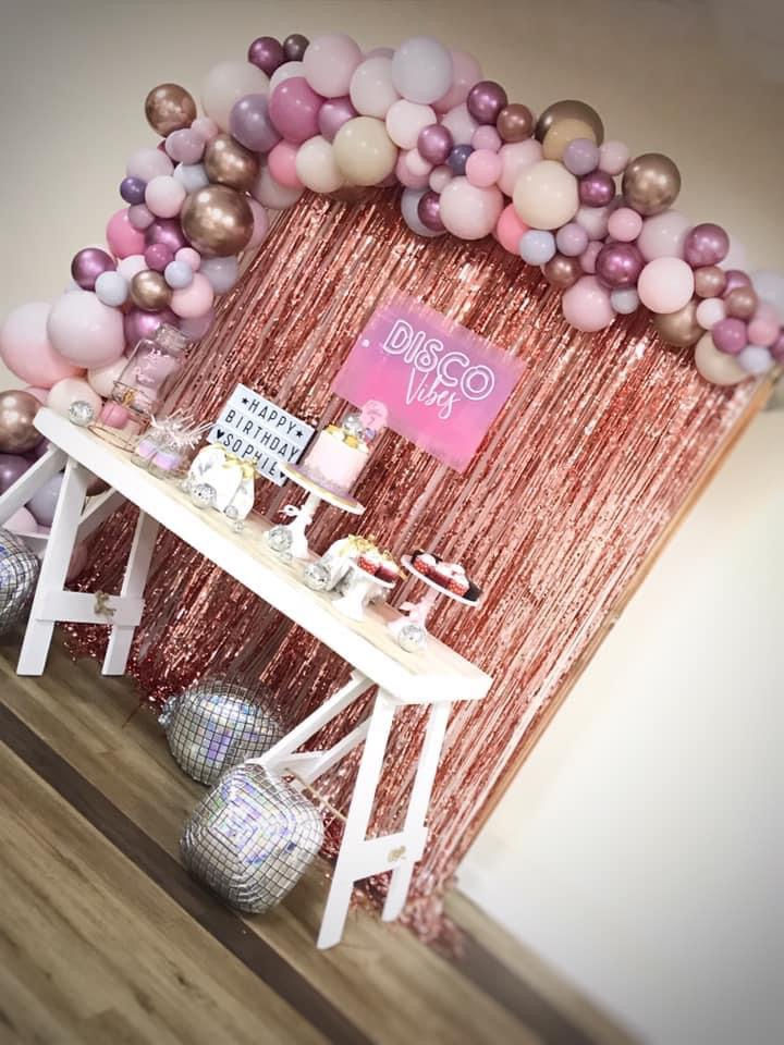 Pink Theme Organic Demi Arch