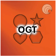 OGT171SF - 96coe, Orange Smooth Cathedral Precut Shapes