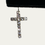Thumbnail: Rhinestone Peek a Boo Cross Earrings