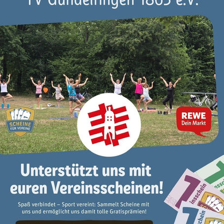Rewe-Vereinsaktion „Scheine für Vereine“ - jetzt mitmachen! Ab 07.09.2026