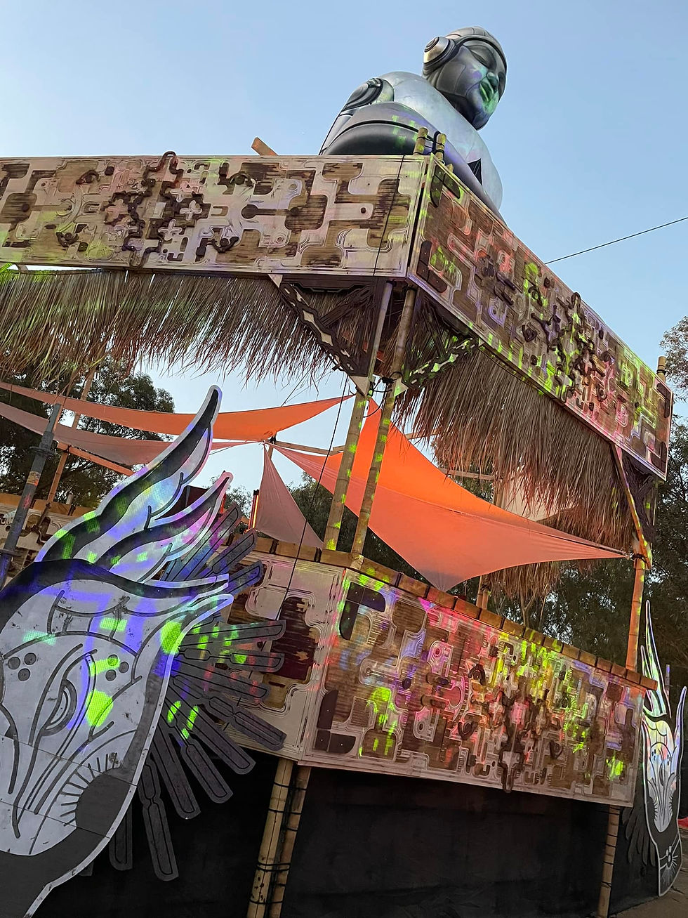 Decor at the Supernova Festival