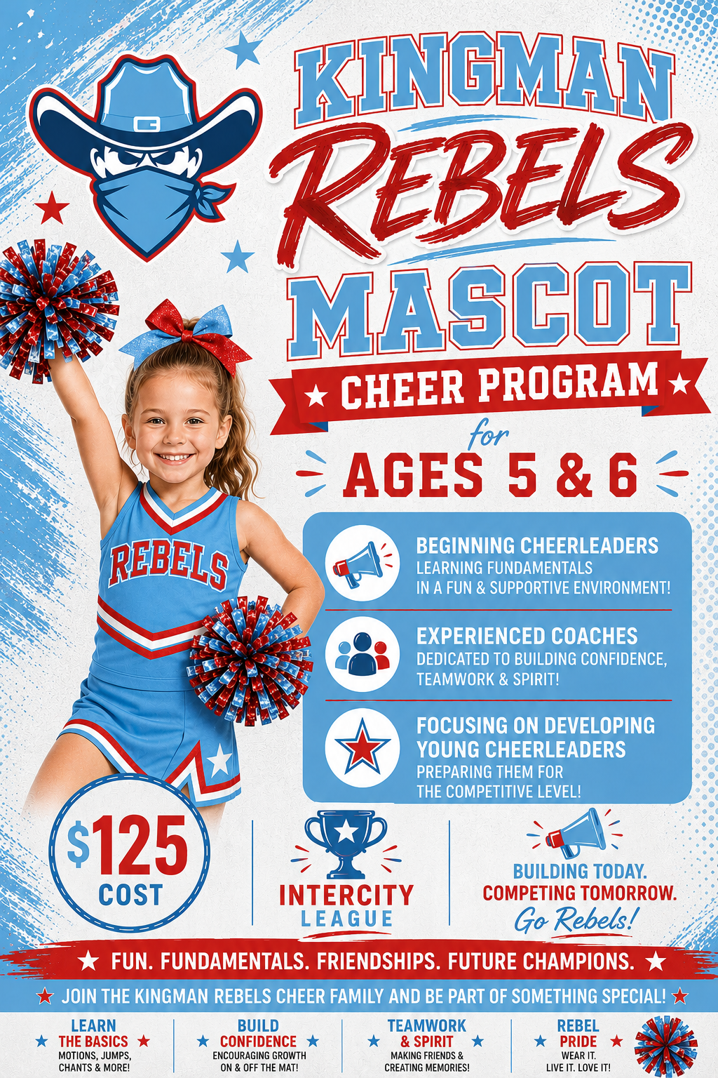 2026 Kingman Rebels Mascot Cheer Program