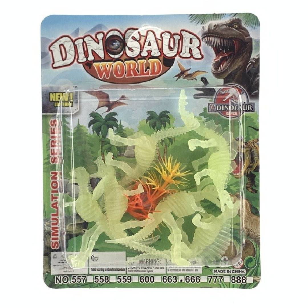 KIT DINOSSAURO QUE BRILHA NO ESCURO
