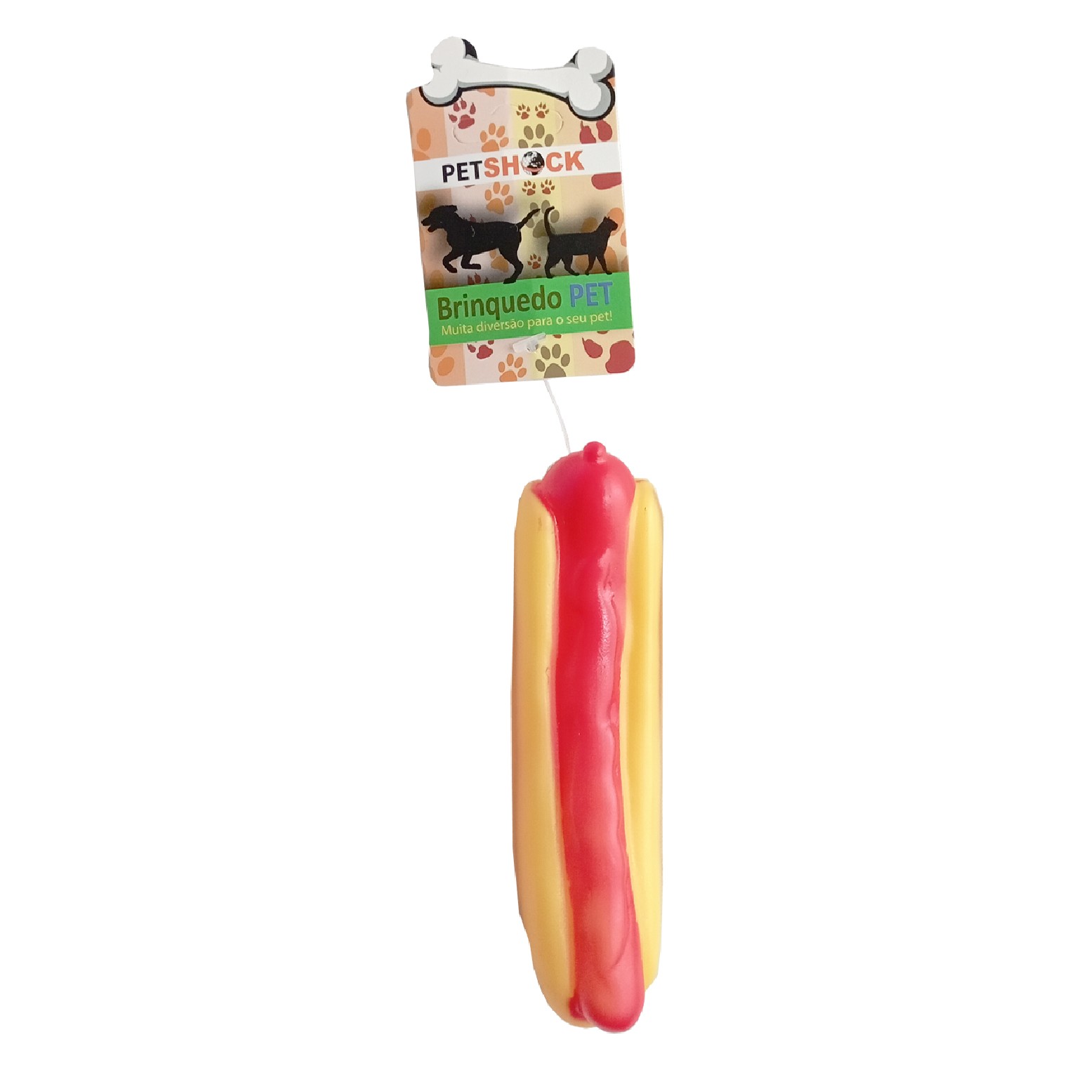 BRINQUEDO PET HOT DOG