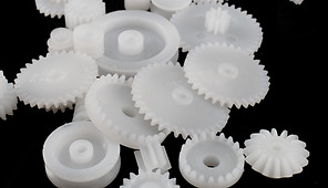Polyacetal. White Gears.