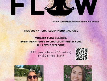 This weekend: July 10th. Charity Yoga!