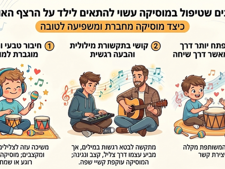 3 סימנים שטיפול במוסיקה עשוי להתאים במיוחד לילד או למתבגר על הרצף האוטיסטי