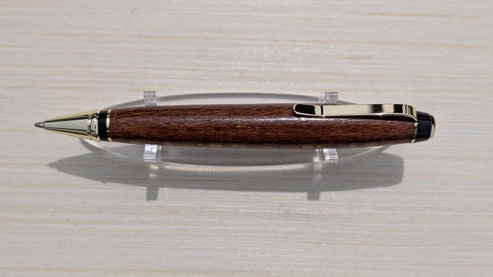433 Sleek Cigar Twist, Gold, Snake wood