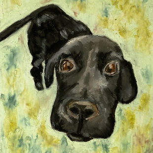 dog painting