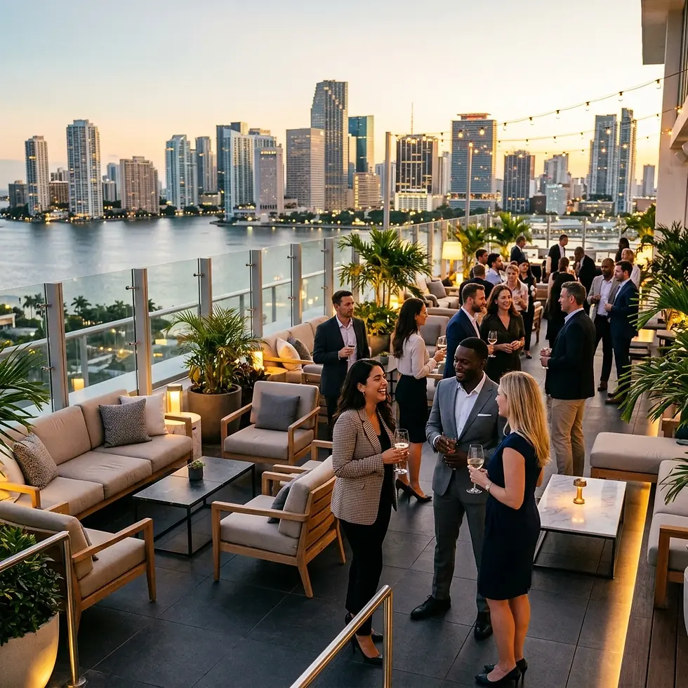 Rooftop networking event party.webp
