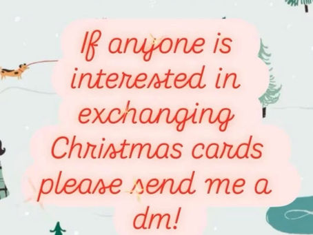 Exchanging Christmas Cards Hosted by: Sugarartgirl